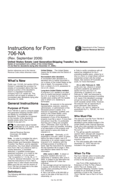 Form 706-NA Instructions