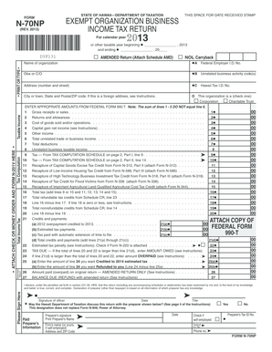 Hawaii Exempt Organization Business Income Tax Return