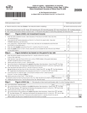 Hawaii N-615 Form