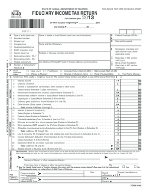 Hawaii Fiduciary Income Tax Return