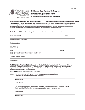 lawyer application form