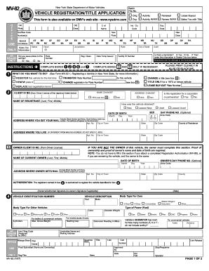 Fillable Online New York State Department Of Motor Vehicles Mv Batch File No Fax Email Print Pdffiller