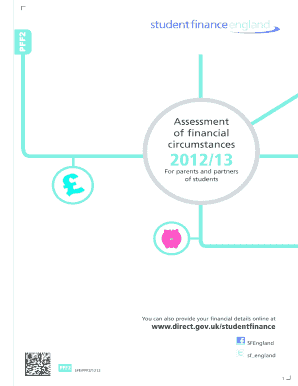 UK Student Finance Assessment Form