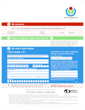 Wikimedia UK Donation Form
