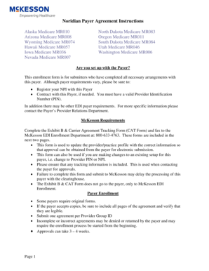 McKesson EDI Enrollment Form