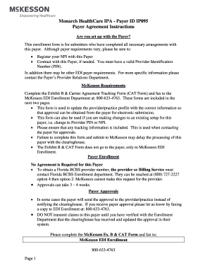 McKesson Exhibit B & CAT Form