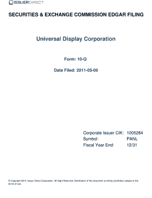 SECURITIES &amp - filings irdirect