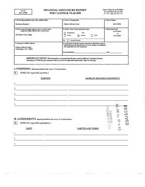 Financial Disclosure Report