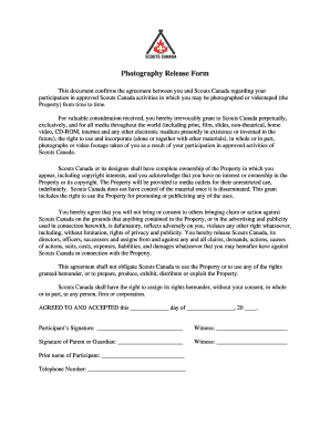 Photography Release Form