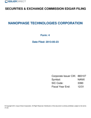 SEC Form 4 Statement of Changes in Beneficial Ownership