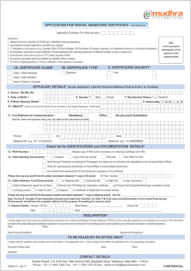 Digital Signature Certificate Application