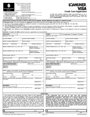 Visa Platinum Rewards Credit Card Application