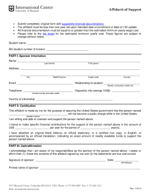 Affidavit of Support