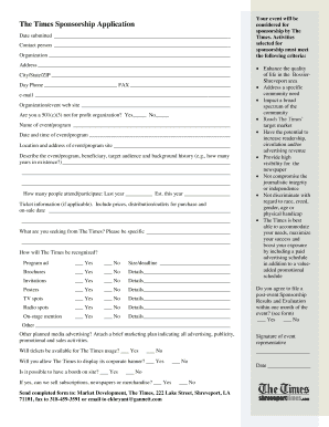 Program format example - The Times Sponsorship Application - Shreveport Times