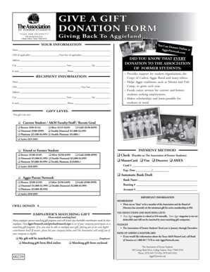 Give A Gift Donation Form