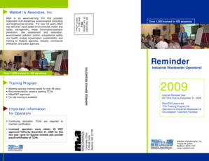 Mabbett Training Program Registration Form