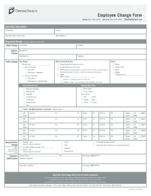 Payroll change form template - 8009999789