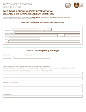 BBOXHOLDERb PACKAGE ORDER FORM - Kia Oval