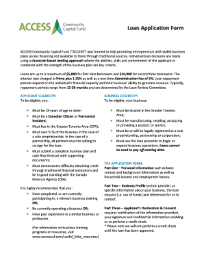 Loan bApplication Formb