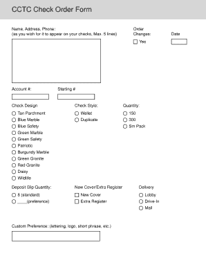 CCTC Check Order Form - bcctconlinebbcomb