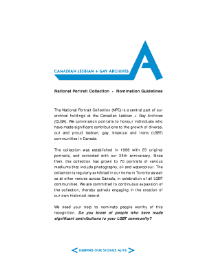 National Portrait Collection Nomination Guidelines - Canadian ... - clga