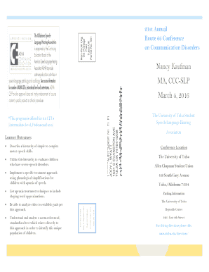 21st annual Route 66 conference on ... - College of Health Sciences - healthsciences utulsa