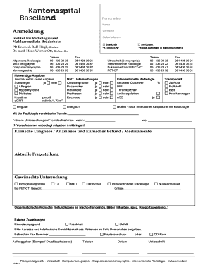 Anmeldung Radiologie KSBL-BH - ksbl