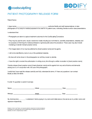 Patient Photography Release Form
