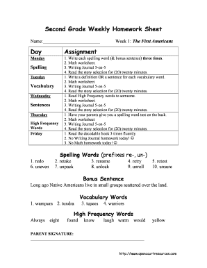 Weekly homework sheet 3 answer key - U6-Weekly Homework Sheet - Open Court Resourcesbcomb