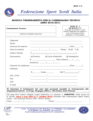 MOD CT FFeeddeerraazziioonnee SSppoorrtt SSoorrddii