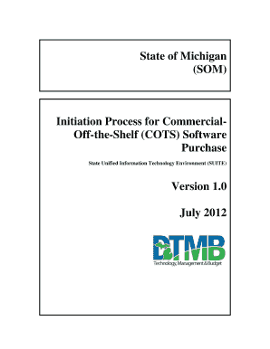 Initiation Process for CommercialOff-the-Shelf (COTS) Software