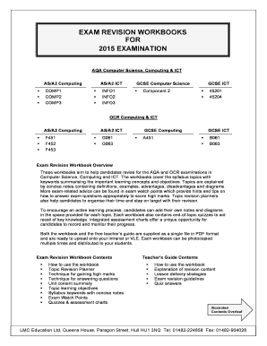 EXAM REVISION WORKBOOKS FOR 2015 EXAMINATION AQA Computer Science, Computing &amp - lmceducation co