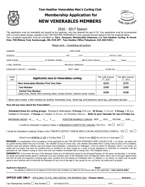 New 201617 application - Tam Heather Venerables Curling