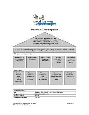 Quality Process Improvement Manager June 2014 - royalfarwest org