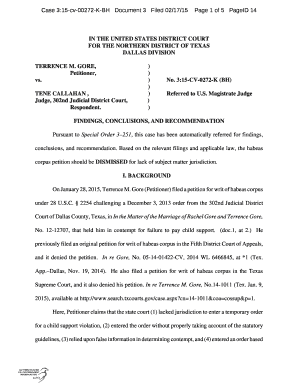 writ of habeas corpus child custody texas fillable printable writ of habeas corpus texas form