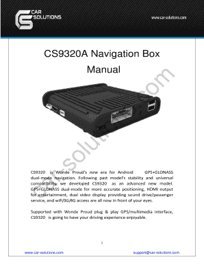 Sample gap analysis report pdf - CS9320A Navigation Box Manual car-solutions