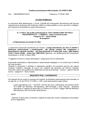 64 dd - dati arpa fvg