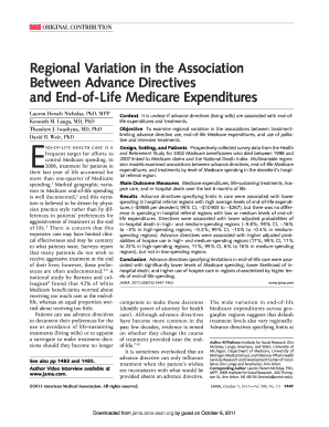 Living will form - Regional Variation in the Association Between Advance Directives - dhss alaska