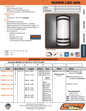 MANW-LED-600 - lightwayindcom