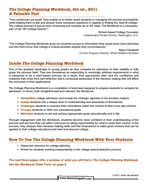 The next three pages offer a preview of what you ... - Best College Fit