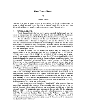 Fillable Online Three Types of Death Fax Email Print - pdfFiller