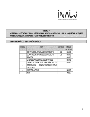 Anexo 1 bases para la licitacin pblica internacional - inali gob