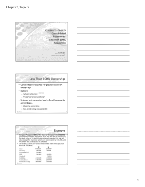 Letter of ownership template - Less Than 100% Ownership Example - Accounting Educator