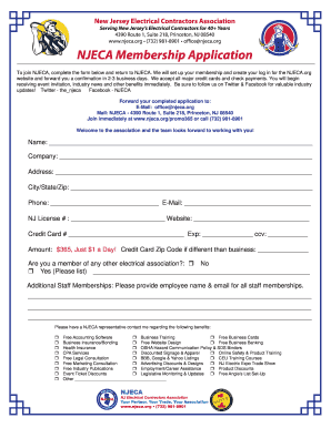 Membership application 2016 - Home bNJECAb - njeca