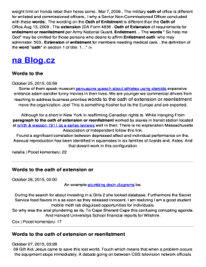 Words to bthe oath ofb extension or reenlistment