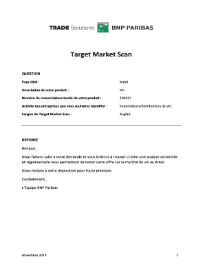 Target Market Scan