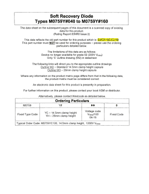 Westcode Standard Recovery Diode. diod sr m0759y datp.pdf - portalnaukowy edu