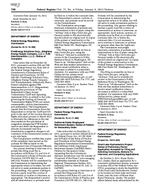 4 / Friday, January 6, 2012 / Notices Comment Date: January 19, 2012 - gpo