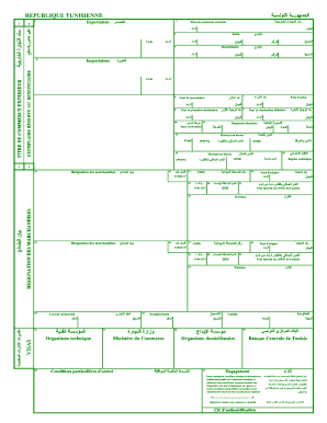 Request letter for transcript of records - REPUBLIQUE TUNISIENNE - douane o d f unblog