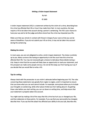 Fillable Victim Impact Statement Form Australia Edit Print Download Templates In Word Pdf Victim Impact Statement Template Qld